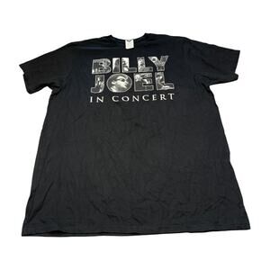 Billy Joel In Concert 2015 Tour Tee XXXL Black Cotton